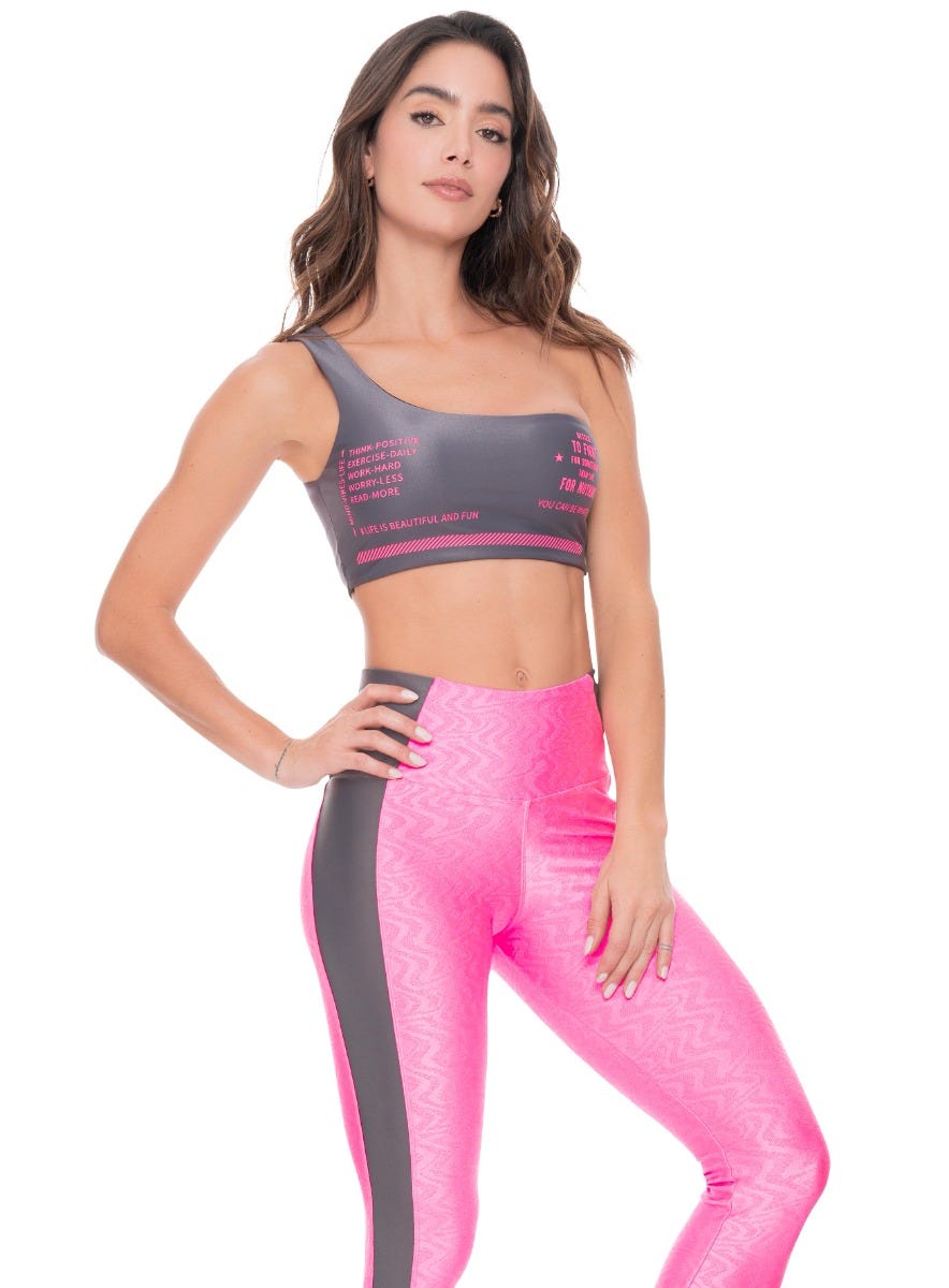 TOP DEPORTIVO MUJER  TELA APARIENCIA CUERO ESTAMPADO TALLA S - M