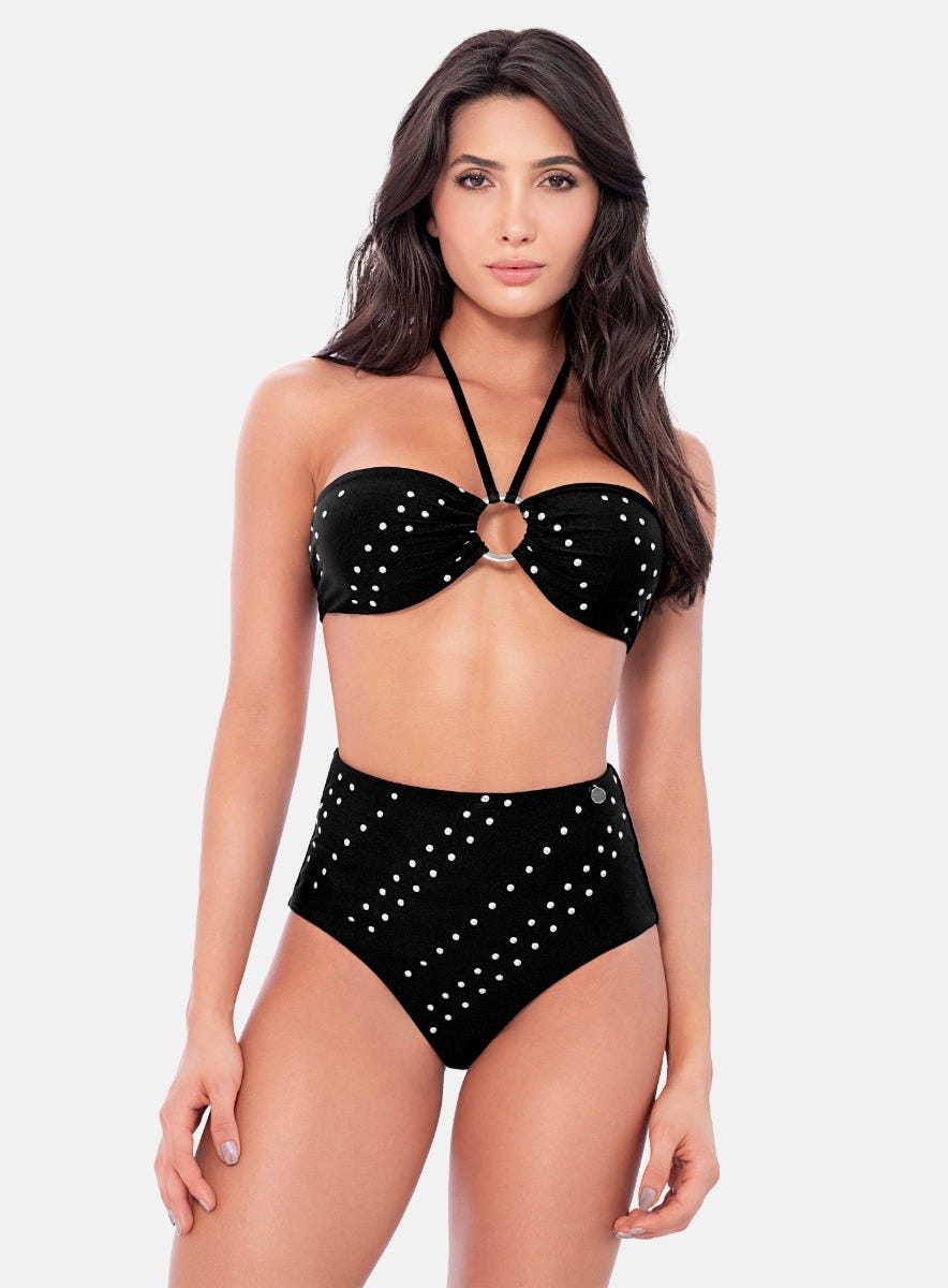 BIKINI MUJER CON APLIQUES DECORATIVOS  TALLA 32 - 34 - 36