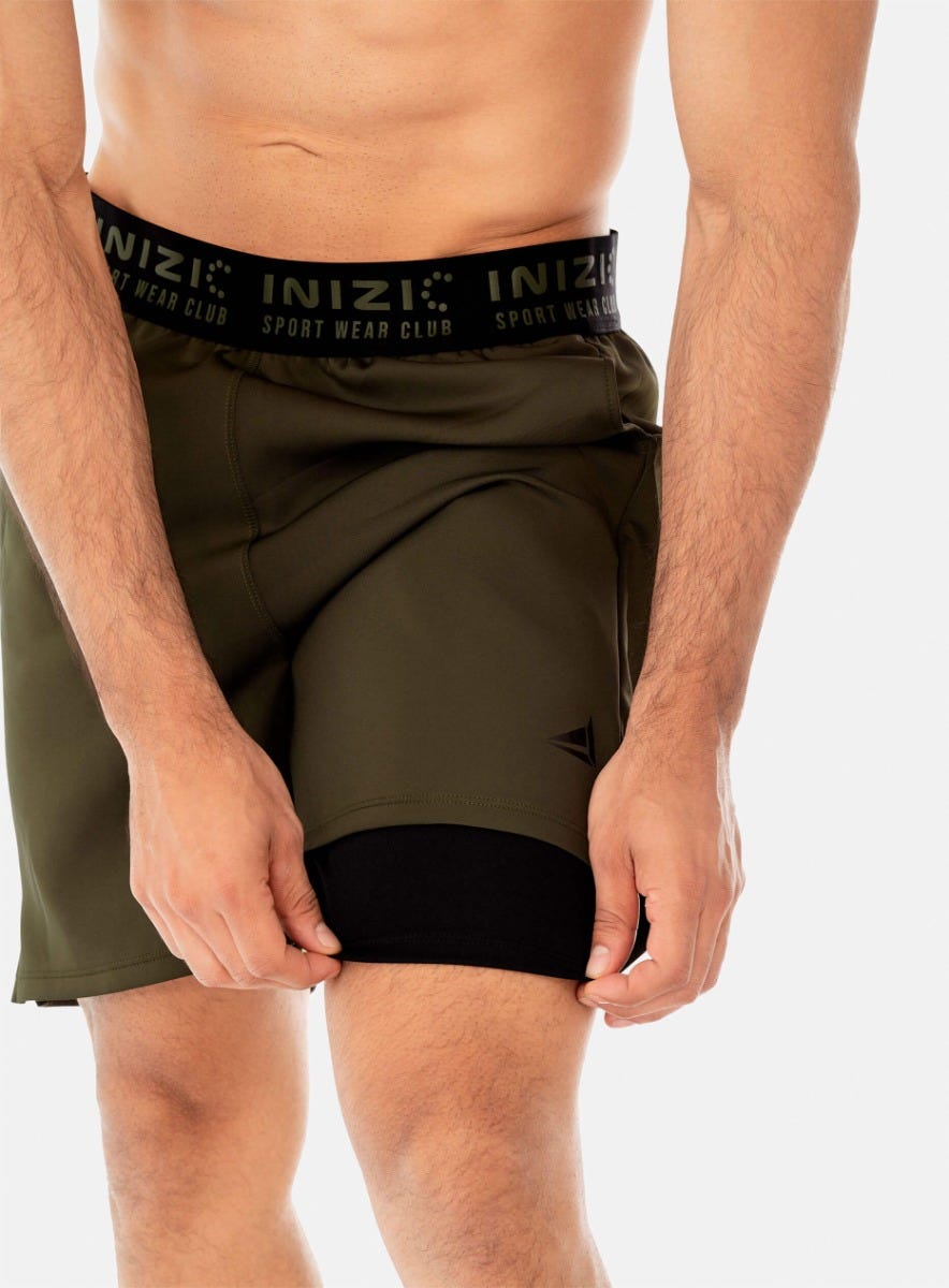 PANTALONETA DEPORTIVA  POLIÉSTER CON SHORT INTERNO